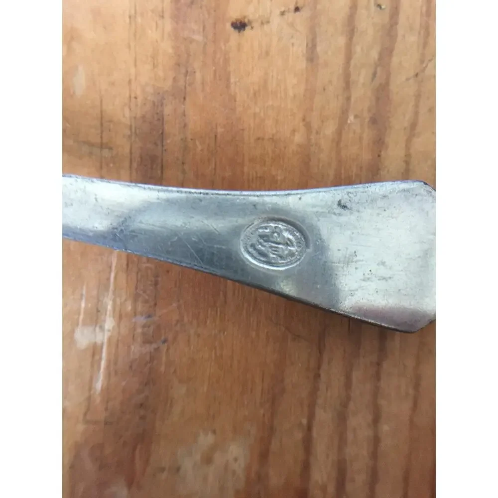 Vintage Stieff Pewter Antique Colonial Williamsburg Small Salt Baby Spoon 4.25